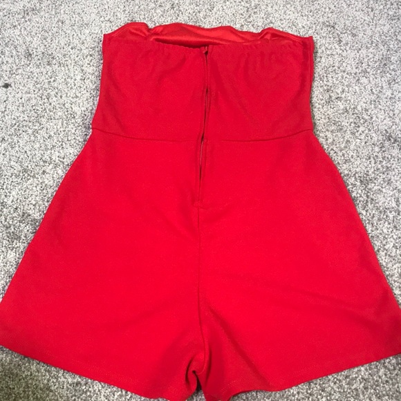 Charolette Russe Red romper. - Picture 3 of 4